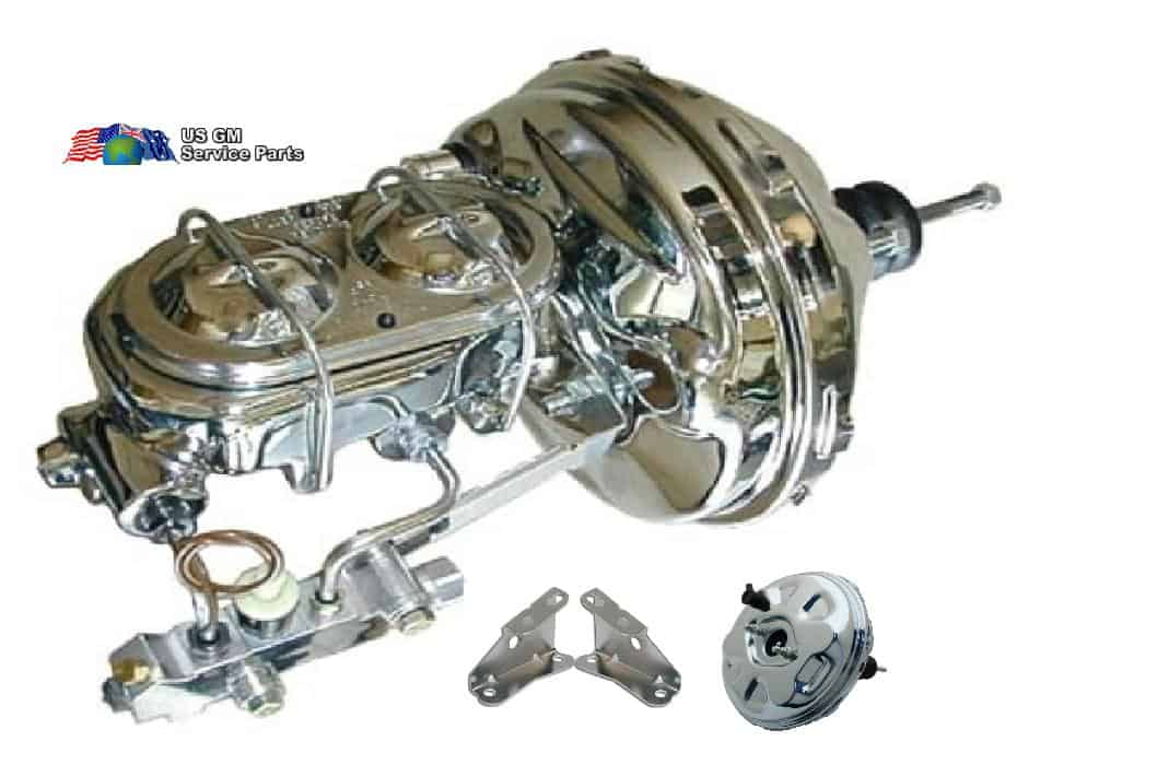 Brake Booster & Master Cyl, NEW 64-72 CHROME 11